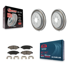 Load image into Gallery viewer, Rear Coated Disc Brake Rotor &amp; Ceramic Pad Kit For Chevrolet Camaro Cadillac CTS