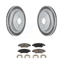 Load image into Gallery viewer, Rear Coated Disc Brake Rotors And Ceramic Pads Kit For Cadillac CTS