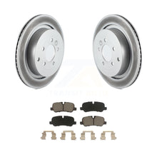 Charger l&#39;image dans la galerie, Rear Coated Disc Brake Rotors Ceramic Pad Kit For Land Rover Range Sport LR4 LR3