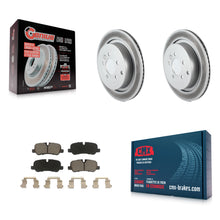Load image into Gallery viewer, Rear Coated Disc Brake Rotors Ceramic Pad Kit For Land Rover Range Sport LR4 LR3