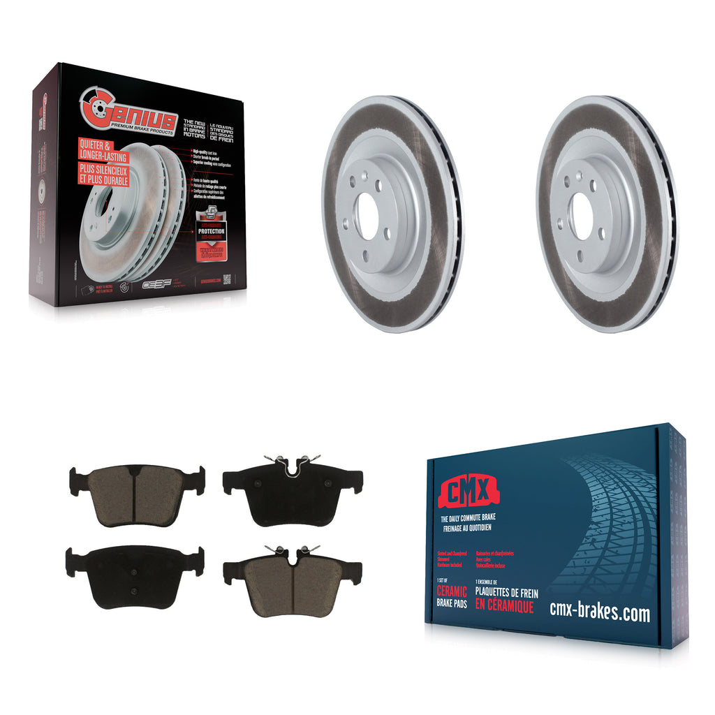 Rear Coated Brake Rotor Ceramic Pad Kit For Volvo XC90 With 320mm Diameter