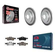 Load image into Gallery viewer, [Rear] 2007-2008 Mini Cooper Convertible Premium Coated Rotors &amp; Ceramic Pads Brake Kit For Max Braking