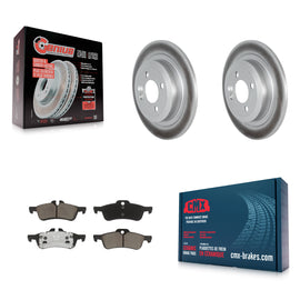 [Rear] 2007-2008 Mini Cooper Convertible Premium Coated Rotors & Ceramic Pads Brake Kit For Max Braking