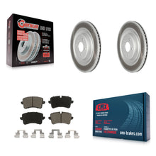 Load image into Gallery viewer, Rear Coated Disc Brake Rotors And Ceramic Pads Kit For Audi A8 Quattro S6 S7 S8