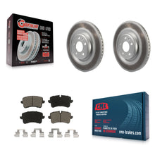 Load image into Gallery viewer, Rear Coated Brake Rotors Ceramic Pad Kit For Audi A6 Quattro A7 Porsche Macan A8