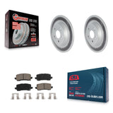 [Rear] 2018-2023 Honda Odyssey Premium Coated Rotors & Ceramic Pads Brake Kit For Max Braking