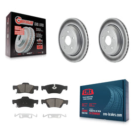 Rear Coated Brake Rotor Ceramic Pad Kit For Jeep Grand Cherokee Dodge Durango WK