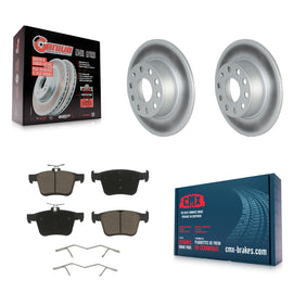 Rear Coated Disc Brake Rotors And Ceramic Pads Kit For Volkswagen Jetta Taos