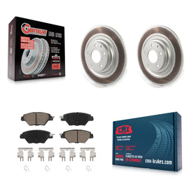 [Rear] 2016-2022 Mazda CX-9 Premium Coated Rotors & Ceramic Pads Brake Kit For Max Braking