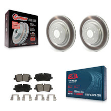 Load image into Gallery viewer, Rear Coated Disc Brake Rotors And Ceramic Pads Kit For Land Rover Range Sport