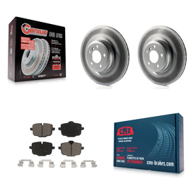 Rear Coat Brake Rotors Ceramic Pad Kit For 16-19 BMW Alpina B6 xDrive Gran Coupe