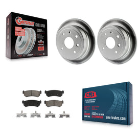 Rear Coated Brake Rotors Ceramic Pad Kit For Suzuki Forenza Reno Chevrolet Optra