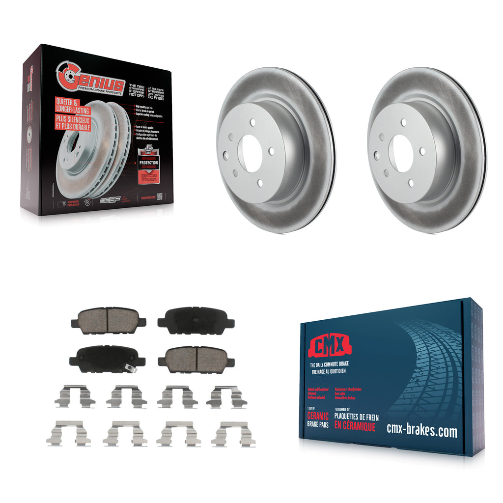 Rear Coat Brake Rotor Ceramic Pad Kit For Nissan INFINITI Maxima G37 G35 M35 G25