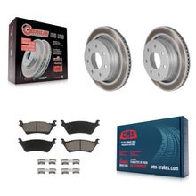 Charger l'image dans la galerie, [Rear] 12-14 Ford F-150 With 7 Lug Wheels Premium Coated Rotors &amp; Ceramic Pads Brake Kit For Max Braking
