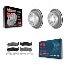 Charger l'image dans la galerie, Rear Coat Brake Rotor Ceramic Pad Kit For Chevrolet Silverado 2500 HD GMC Sierra
