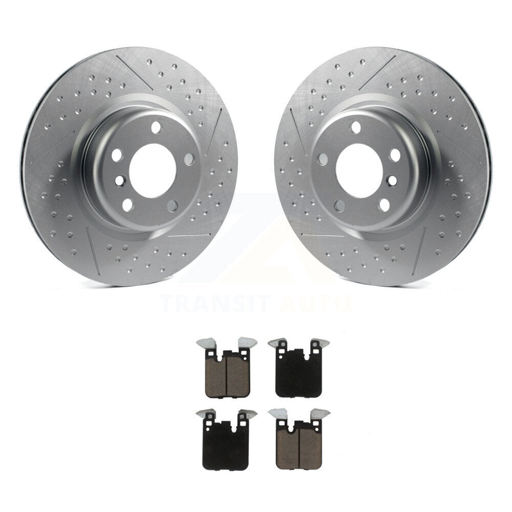 Rear Coated Brake Rotor Ceramic Pad Kit For BMW 328i 428i 320i xDrive 228i M235i