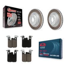 Load image into Gallery viewer, Rear Coated Brake Rotor Ceramic Pad Kit For BMW 328i 428i 320i xDrive 228i M235i