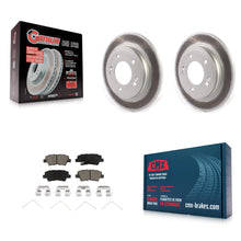Charger l'image dans la galerie, Rear Coated Disc Brake Rotors Ceramic Pad Kit For Hyundai Elantra Kia Niro Ioniq