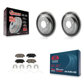 Rear Coated Disc Brake Rotors Ceramic Pad Kit For Kia Niro Hyundai Ioniq Soul EV