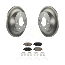 Charger l&#39;image dans la galerie, Rear Coated Disc Brake Rotors Ceramic Pad Kit For Hyundai Elantra Kia Soul Venue