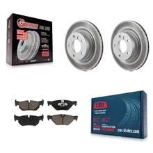 Charger l'image dans la galerie, Rear Coated Disc Brake Rotors And Ceramic Pads Kit For BMW 328i 325i 323i