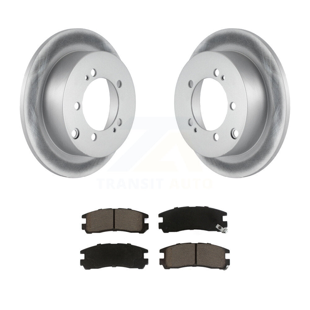 Rear Coat Disc Brake Rotor Ceramic Pad Kit For Mitsubishi Chrysler Sebring Dodge