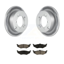 Charger l&#39;image dans la galerie, Rear Coat Brake Rotors Ceramic Pad Kit For Dodge Stratus With 14&quot; Factory Wheels