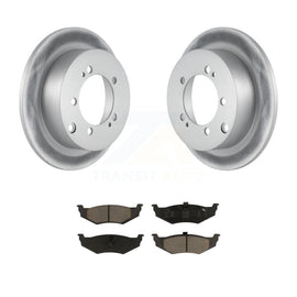Rear Coat Brake Rotors Ceramic Pad Kit For Dodge Stratus With 14