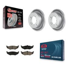 Load image into Gallery viewer, Rear Coat Brake Rotors Ceramic Pad Kit For Dodge Stratus With 14" Factory Wheels
