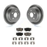 Rear Coated Disc Brake Rotor Ceramic Pad Kit For Toyota Camry Lexus ES350 Avalon