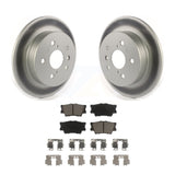 Rear Coated Disc Brake Rotors And Ceramic Pads Kit For Toyota Camry