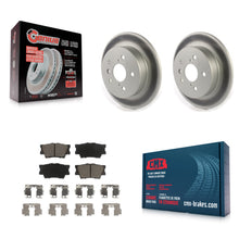 Charger l'image dans la galerie, Rear Coated Disc Brake Rotors And Ceramic Pads Kit For Toyota Camry