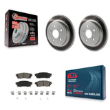 Rear Coated Brake Rotors Ceramic Pad Kit For Toyota Camry RAV4 Lexus NX200t C-HR