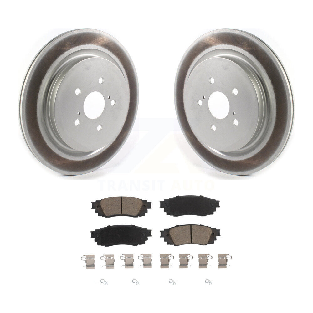 Rear Coat Disc Brake Rotor Ceramic Pad Kit For Lexus RX350 RX450h RX350L RX450hL