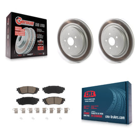 Rear Coat Disc Brake Rotor Ceramic Pad Kit For Lexus RX350 RX450h RX350L RX450hL