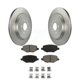 Rear Coat Brake Rotor Ceramic Pad Kit For Ford Explorer Taurus Flex Police Sedan