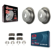 Load image into Gallery viewer, Rear Coated Brake Rotors Ceramic Pad Kit For Lexus Toyota Highlander RX350 RX330