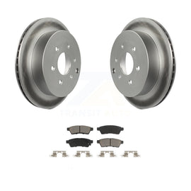 Rear Coat Brake Rotors Ceramic Pad Kit For Nissan Frontier Xterra Suzuki Equator