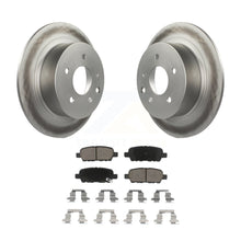 Charger l&#39;image dans la galerie, Rear Coat Disc Brake Rotors Ceramic Pad Kit For Nissan Altima Sentra Maxima Juke