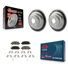 Load image into Gallery viewer, Rear Coated Disc Brake Rotors And Ceramic Pad Kit For Subaru Outback Legacy Baja