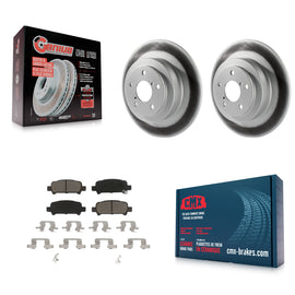 Rear Coated Disc Brake Rotors And Ceramic Pad Kit For Subaru Outback Legacy Baja
