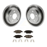 Rear Coat Brake Rotor Ceramic Pad Kit For Chevrolet Malibu Pontiac G6 Cobalt Ion
