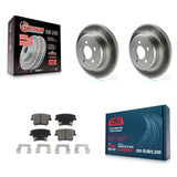 Rear Coat Brake Rotors Ceramic Pad Kit For Dodge Charger Chrysler 300 Challenger