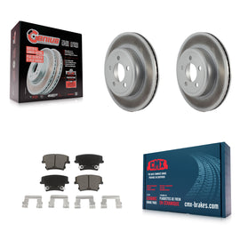 Rear Coat Brake Rotors Ceramic Pad Kit For Dodge Charger Chrysler 300 Challenger