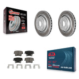 Rear Coat Brake Rotors Ceramic Pad Kit For Dodge Charger R T Scat Pack with 6.4L