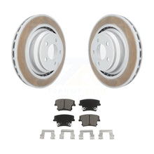 Charger l&#39;image dans la galerie, Rear Coat Brake Rotors Ceramic Pad Kit For Dodge Charger R T Scat Pack with 6.4L