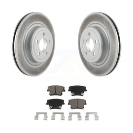 Rear Coated Disc Brake Rotors And Ceramic Pads Kit For Dodge Charger Magnum