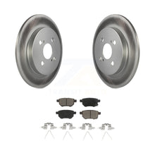 Charger l&#39;image dans la galerie, Rear Coated Disc Brake Rotors And Ceramic Pads Kit For 2012-2018 Toyota Yaris