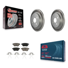 Load image into Gallery viewer, [Rear] 2012-2018 Toyota Yaris Premium Coated Rotors &amp; Ceramic Pads Brake Kit For Max Braking