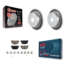 Charger l'image dans la galerie, [Rear] 2005-2010 Scion tC Premium Coated Rotors &amp; Ceramic Pads Brake Kit For Max Braking